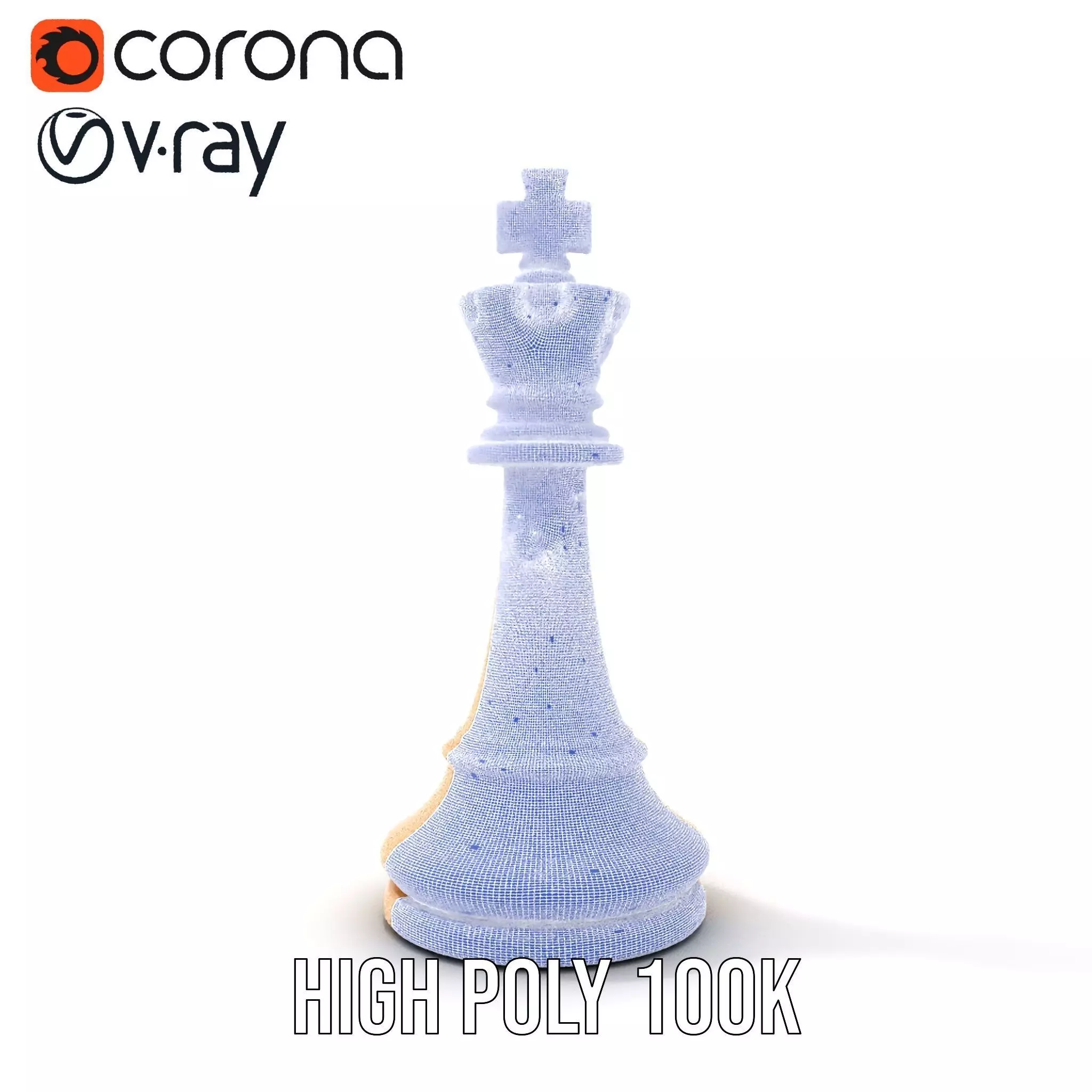 Ivory Chess King model pack Low-poly 3D model_33