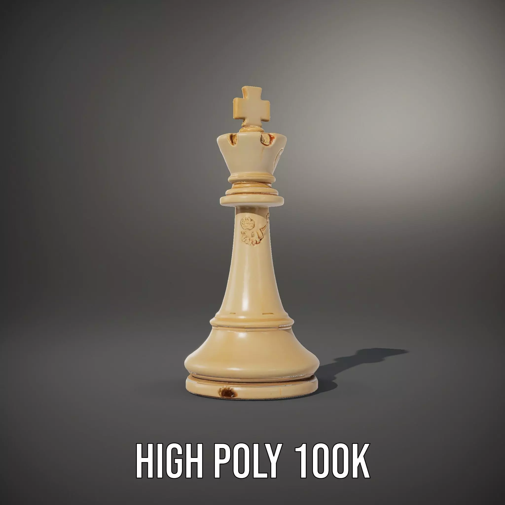 Ivory Chess King model pack Low-poly 3D model_8