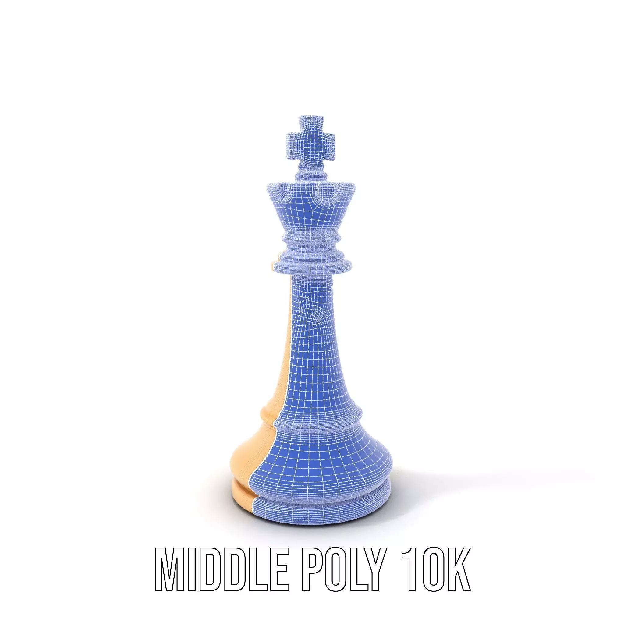 Ivory Chess King model pack Low-poly 3D model_5