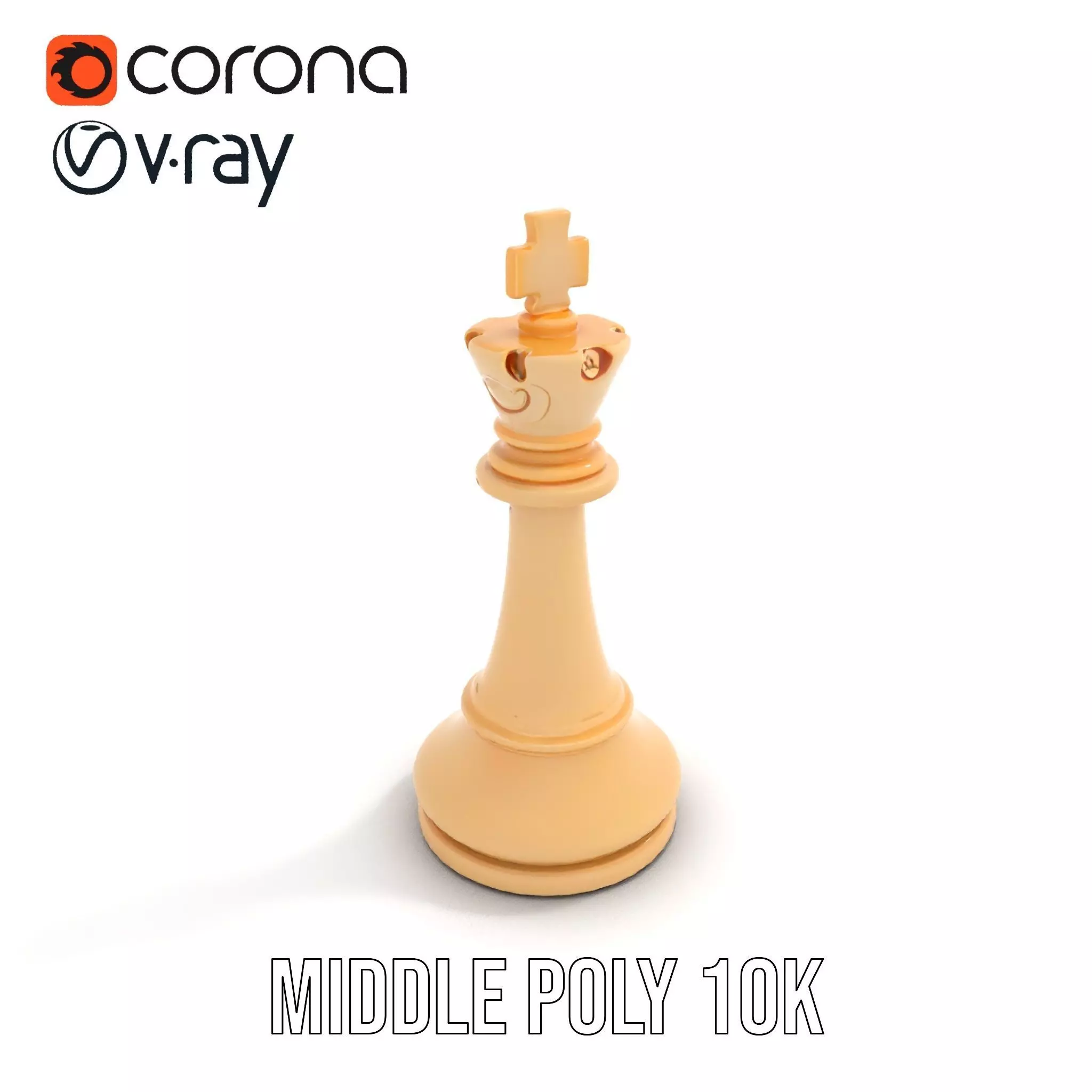 Ivory Chess King model pack Low-poly 3D model_24