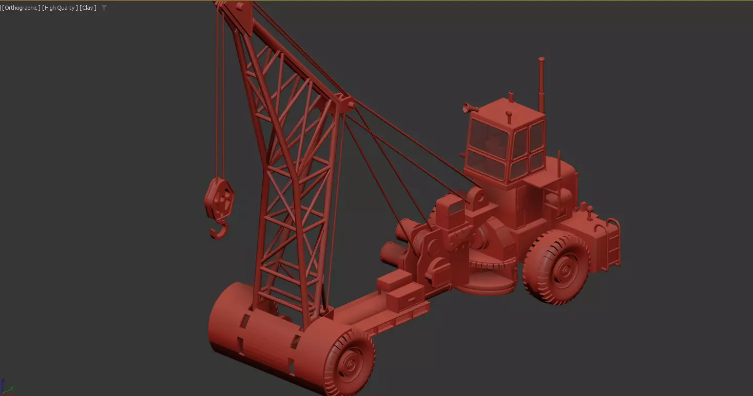 US Aircraft Recovery Carrier Crane NS1960  1 35 Scale 3D print model_11