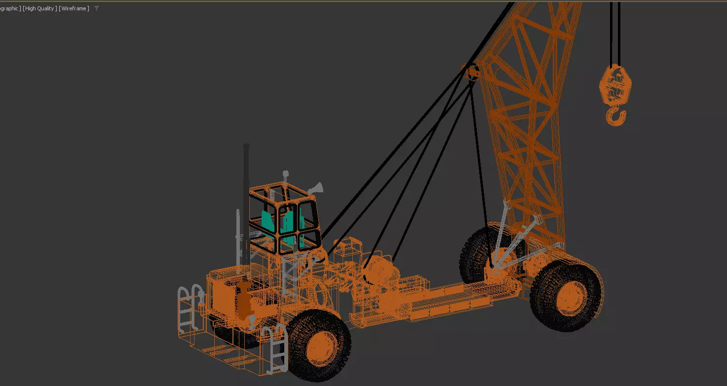 US Aircraft Recovery Carrier Crane NS1960  1 35 Scale 3D print model_21