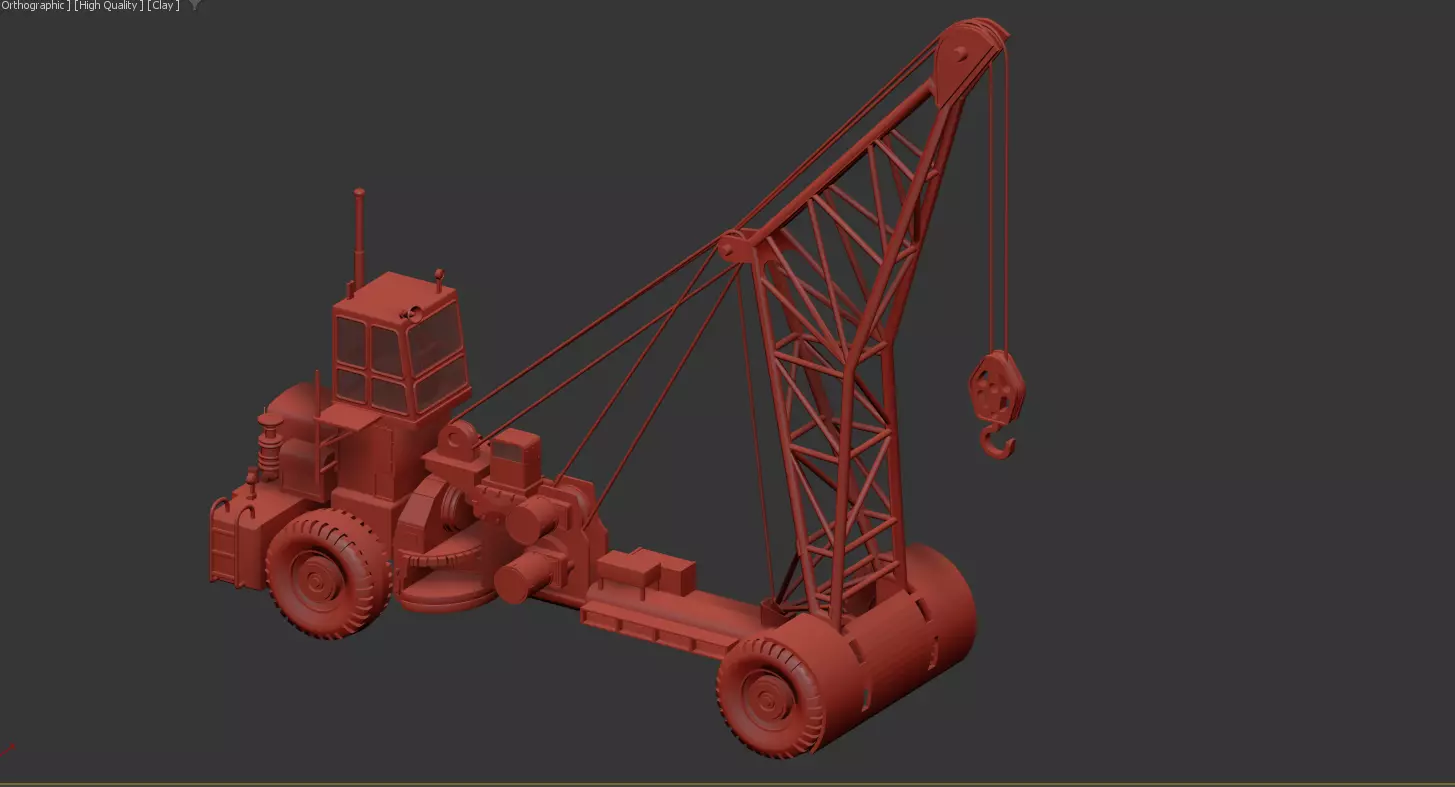 US Aircraft Recovery Carrier Crane NS1960  1 35 Scale 3D print model_8