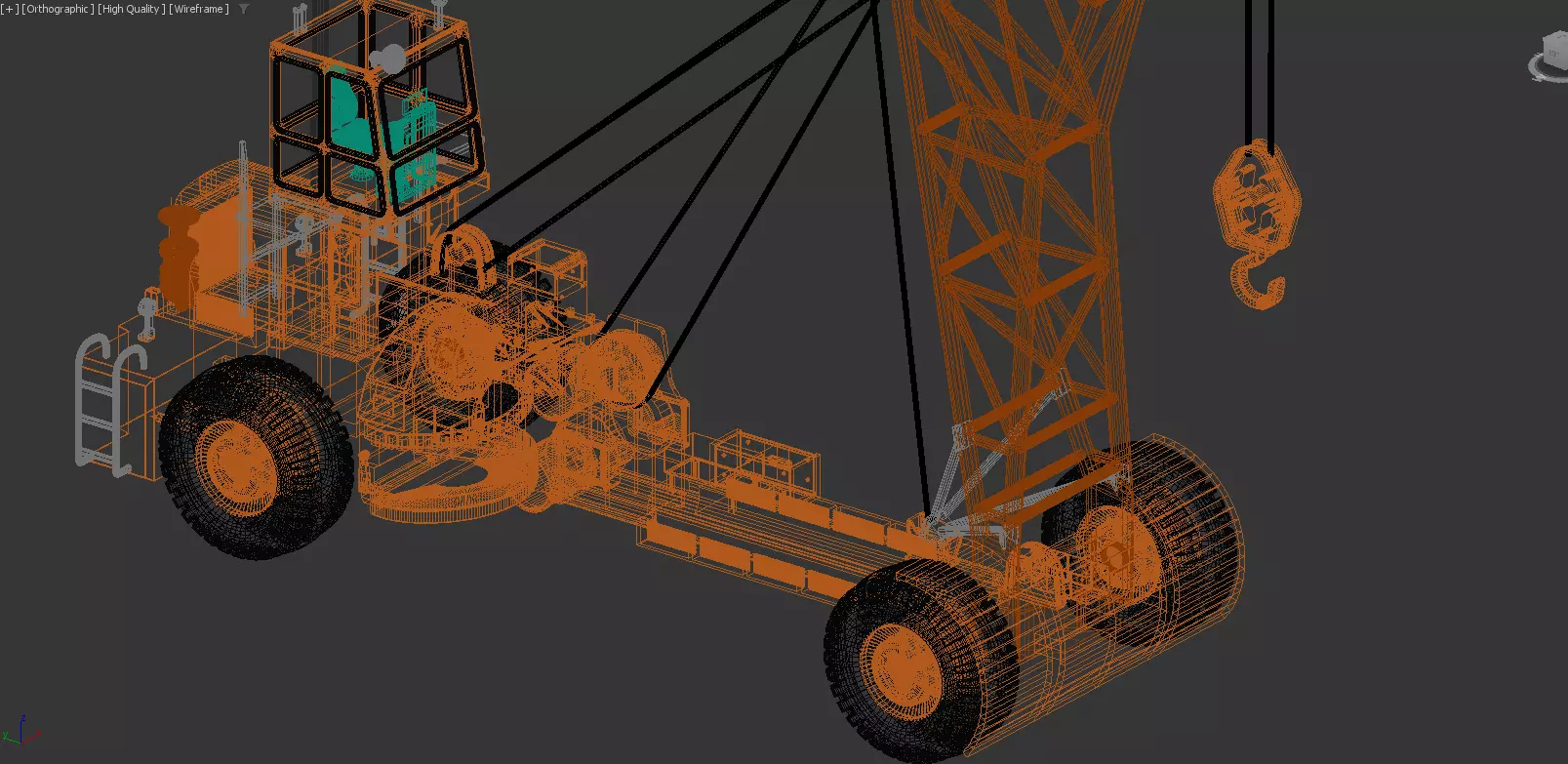 US Aircraft Recovery Carrier Crane NS1960  1 35 Scale 3D print model_18