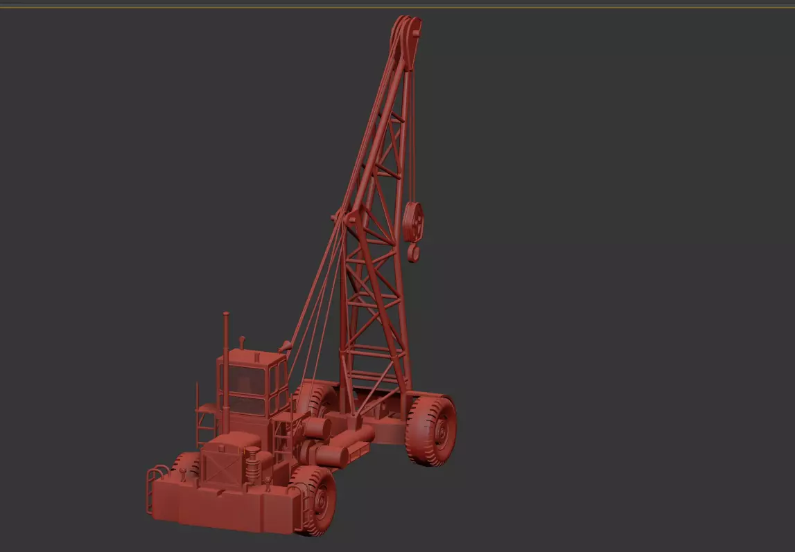 US Aircraft Recovery Carrier Crane NS1960  1 35 Scale 3D print model_12