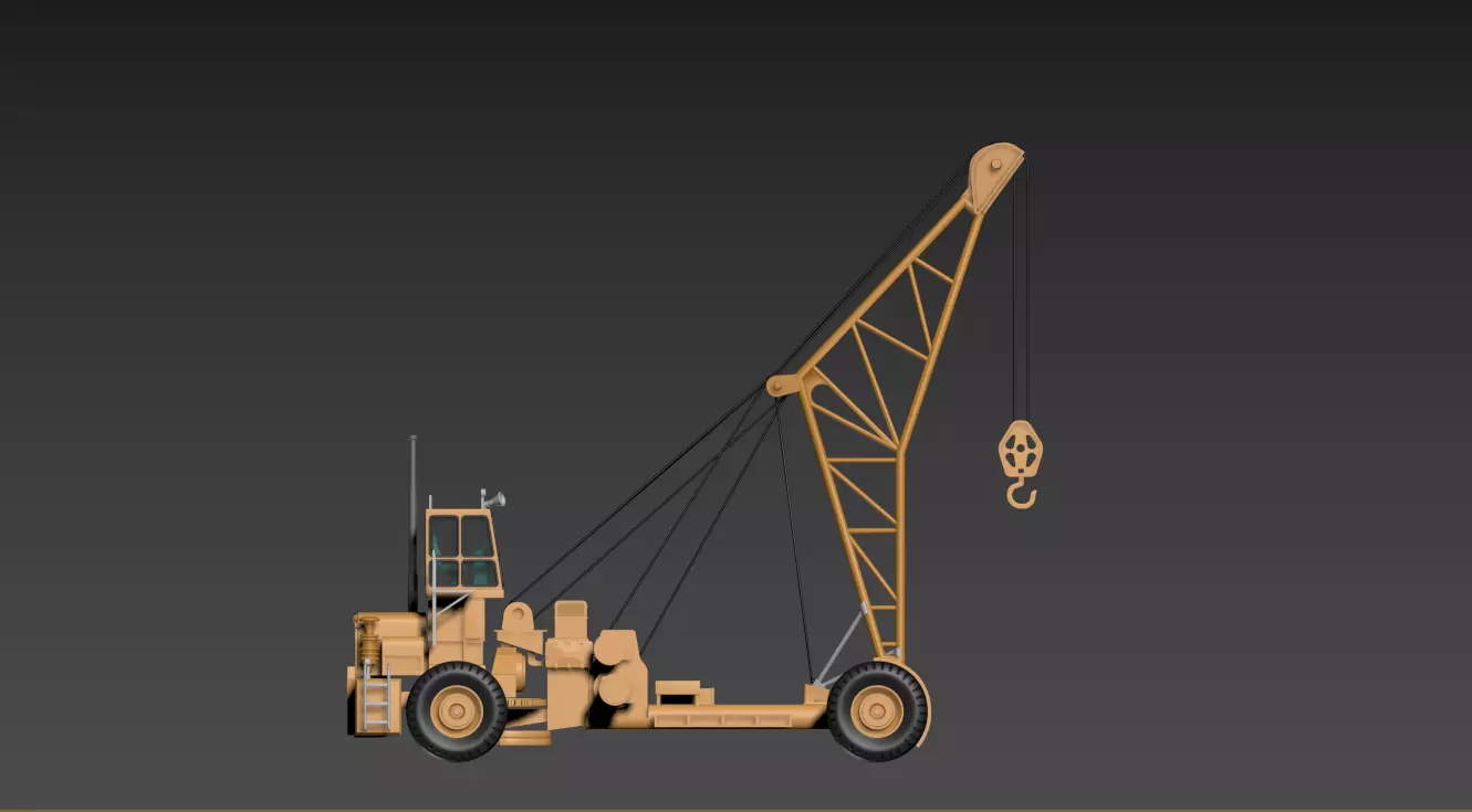 US Aircraft Recovery Carrier Crane NS1960  1 35 Scale 3D print model_23