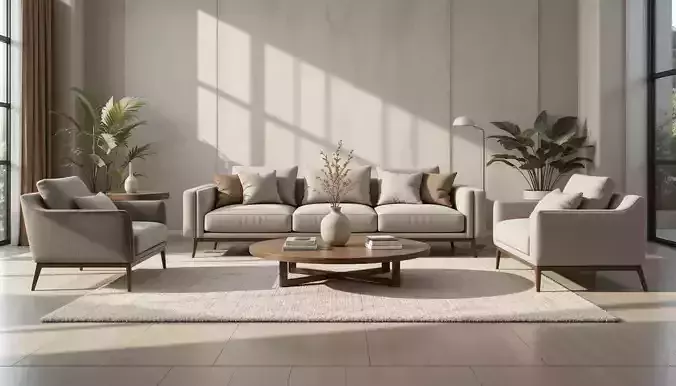 Modern Minimalist Sofa Set