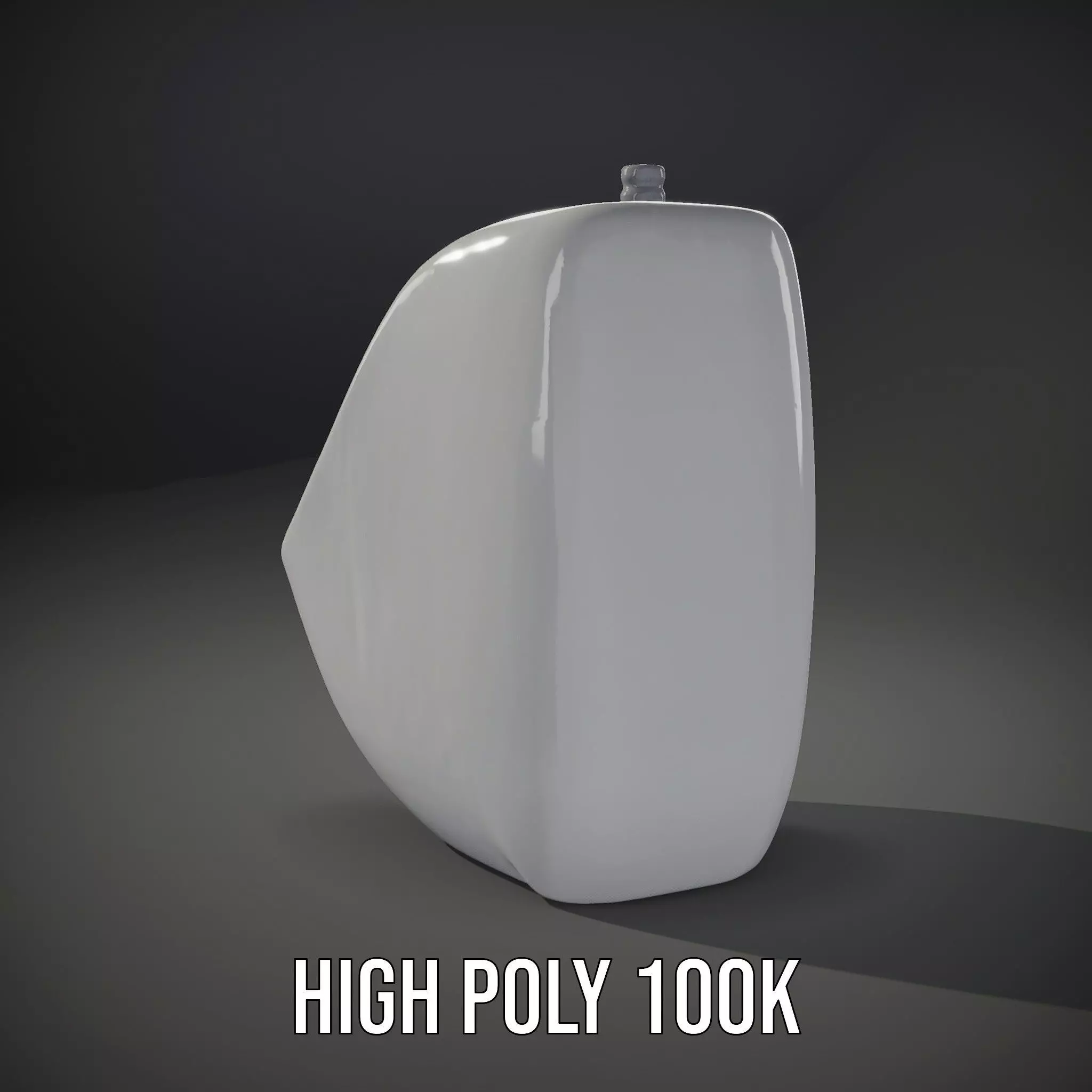 Modern White Urinal model pack Low-poly 3D model_8