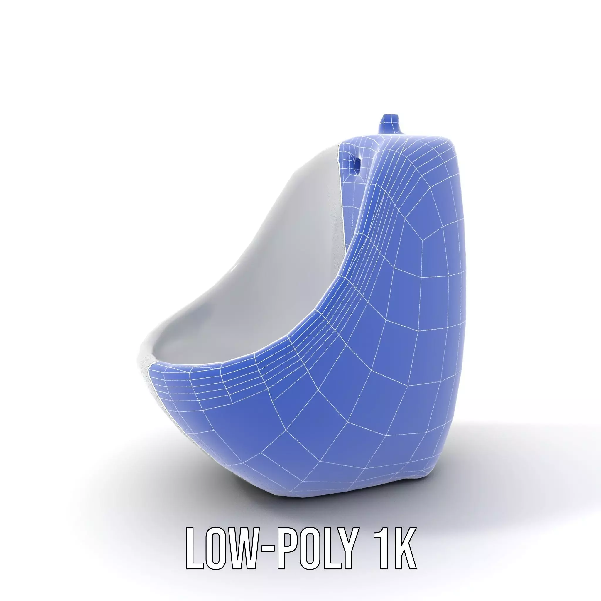 Modern White Urinal model pack Low-poly 3D model_22
