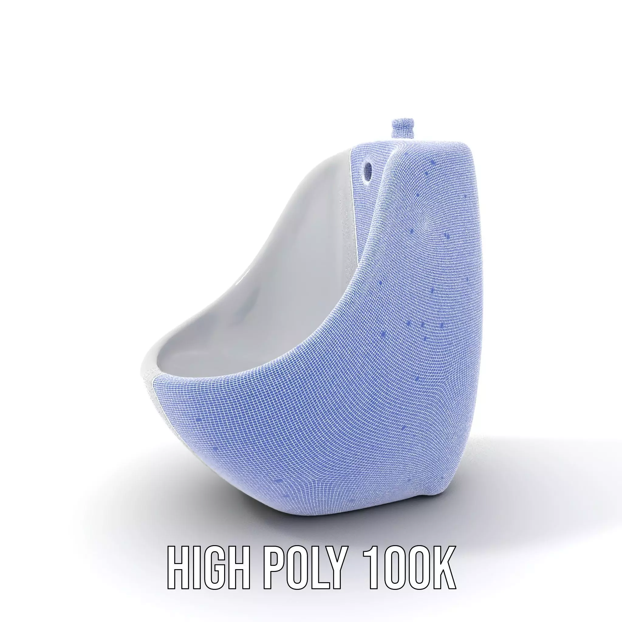 Modern White Urinal model pack Low-poly 3D model_4