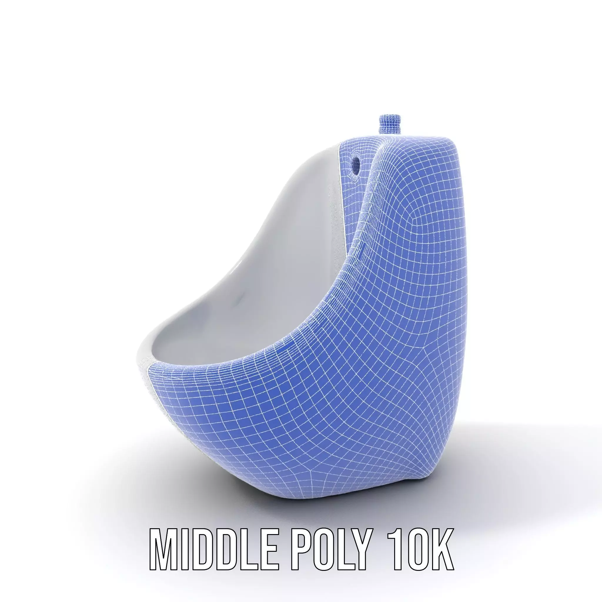 Modern White Urinal model pack Low-poly 3D model_16