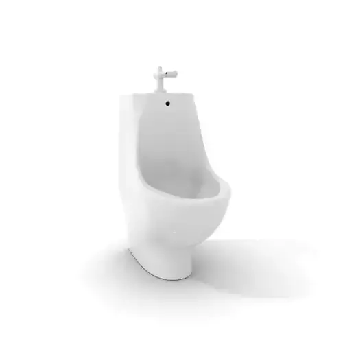 Sleek White Urinal model pack Low-poly 3D model