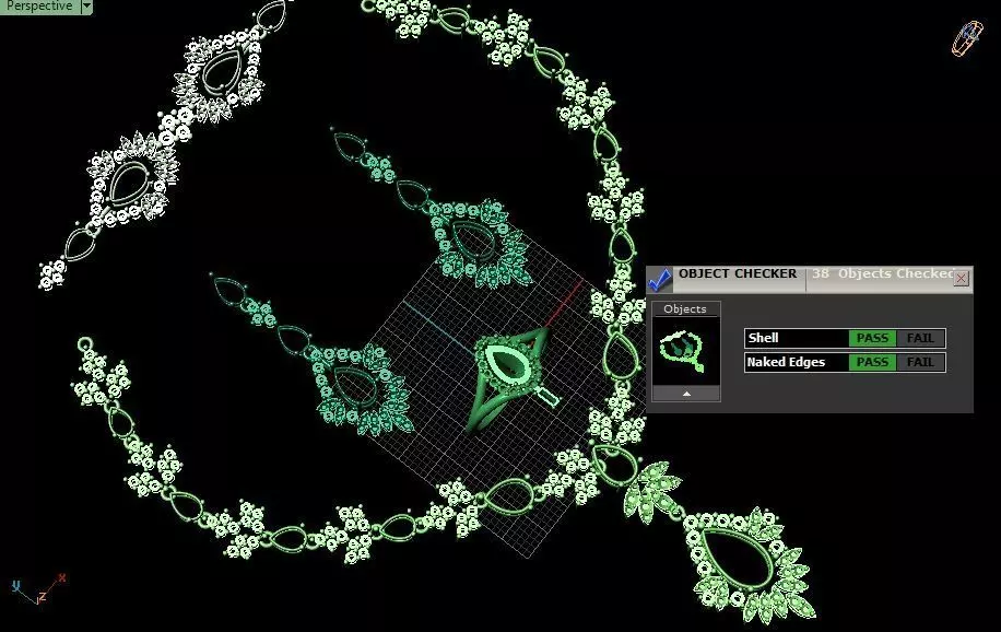 Full-set Jewelry model - Azure Symphony for Her 3D print model_7