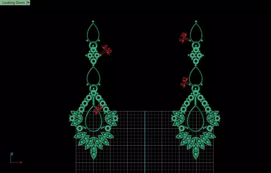 Full-set Jewelry model - Azure Symphony for Her 3D print model_28