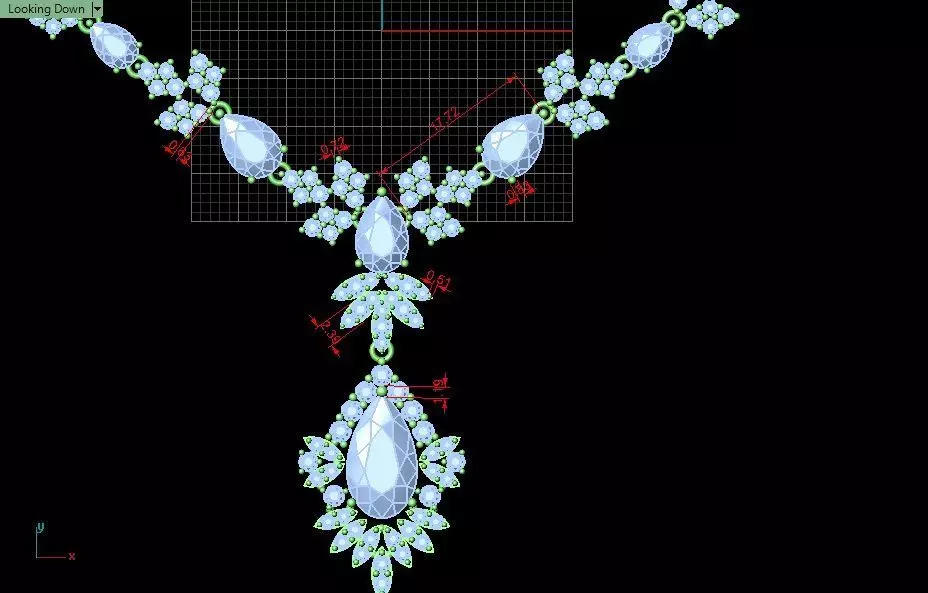 Full-set Jewelry model - Azure Symphony for Her 3D print model_11