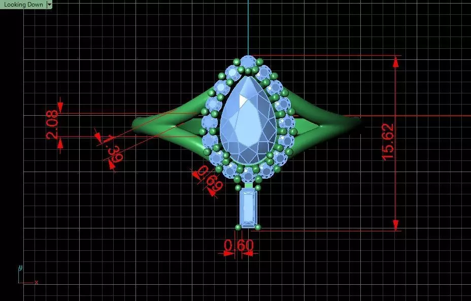 Full-set Jewelry model - Azure Symphony for Her 3D print model_20