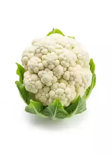Ultra-Realistic Cauliflower 3D Model Fresh Vegetable Leaves