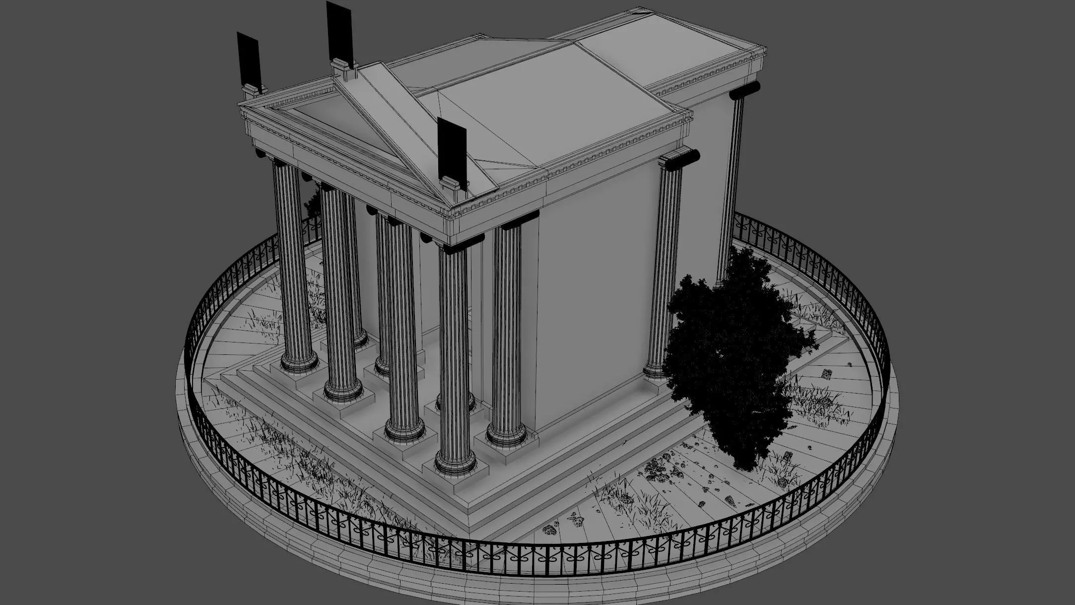 Temple of Aesculapius 3D model_13
