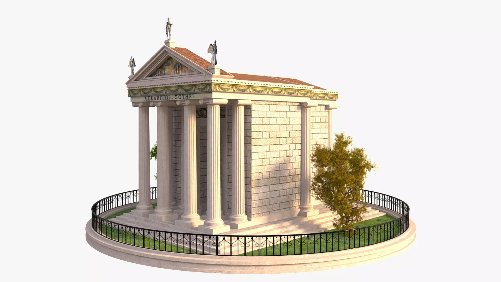 Temple of Aesculapius 3D model_0