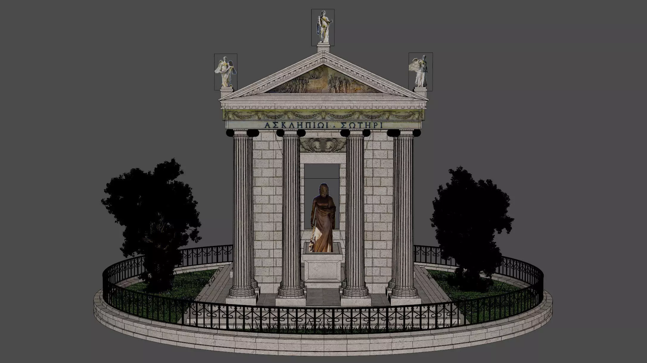 Temple of Aesculapius 3D model_6