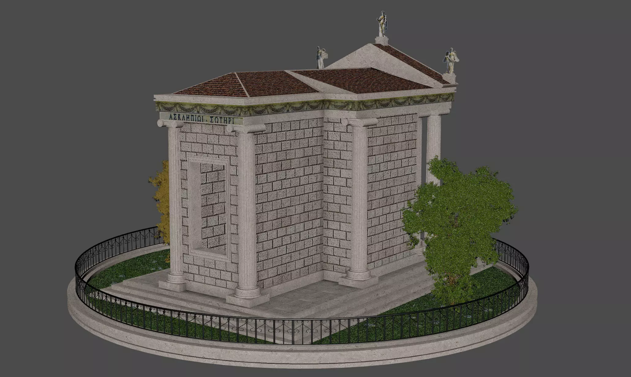 Temple of Aesculapius 3D model_10