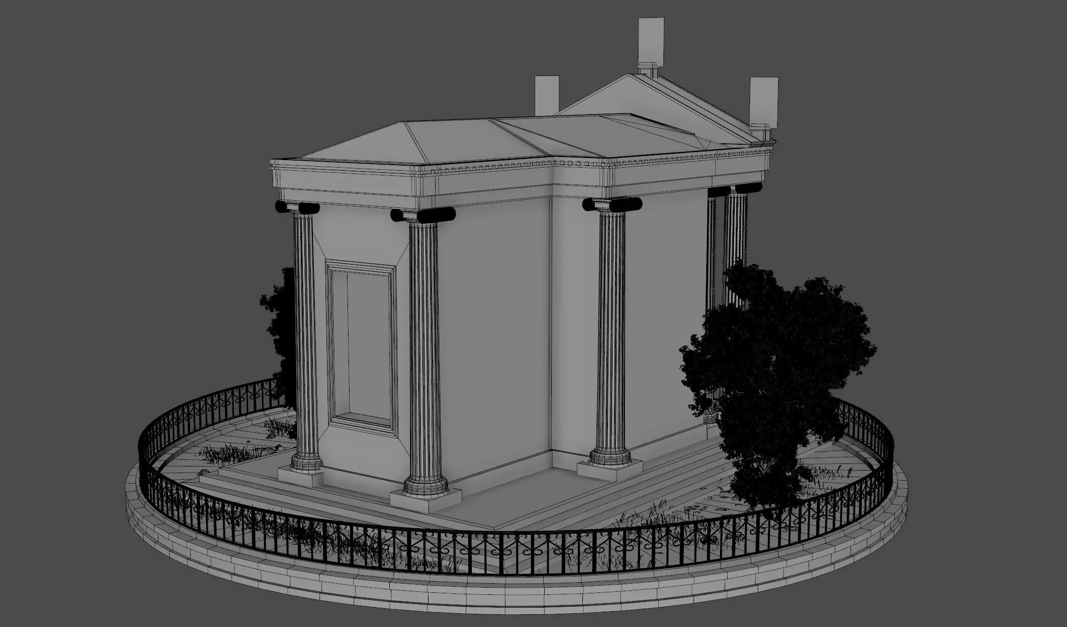 Temple of Aesculapius 3D model_11