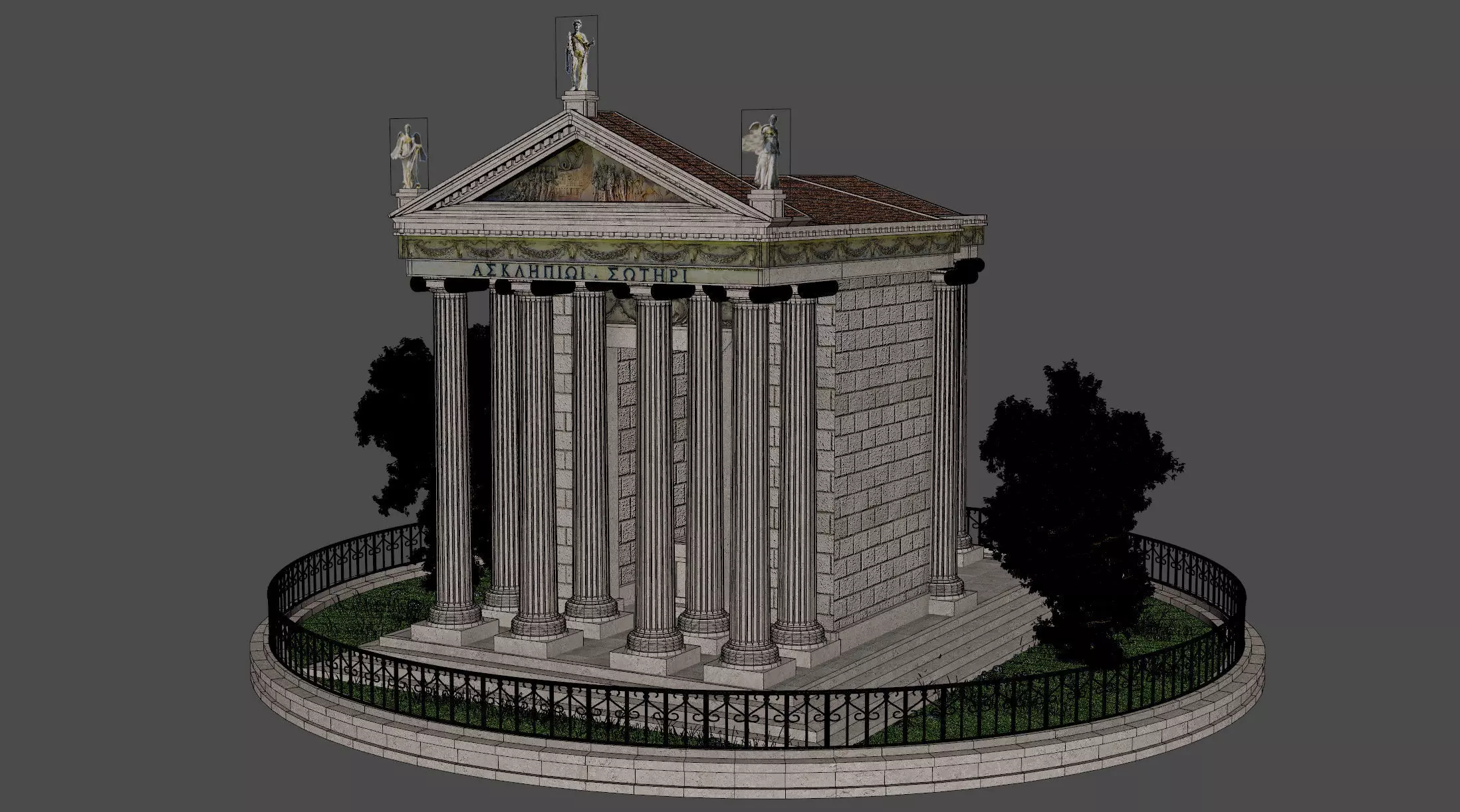 Temple of Aesculapius 3D model_14