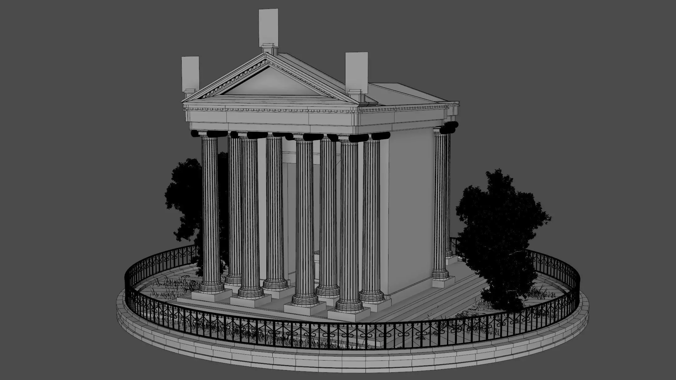 Temple of Aesculapius 3D model_15
