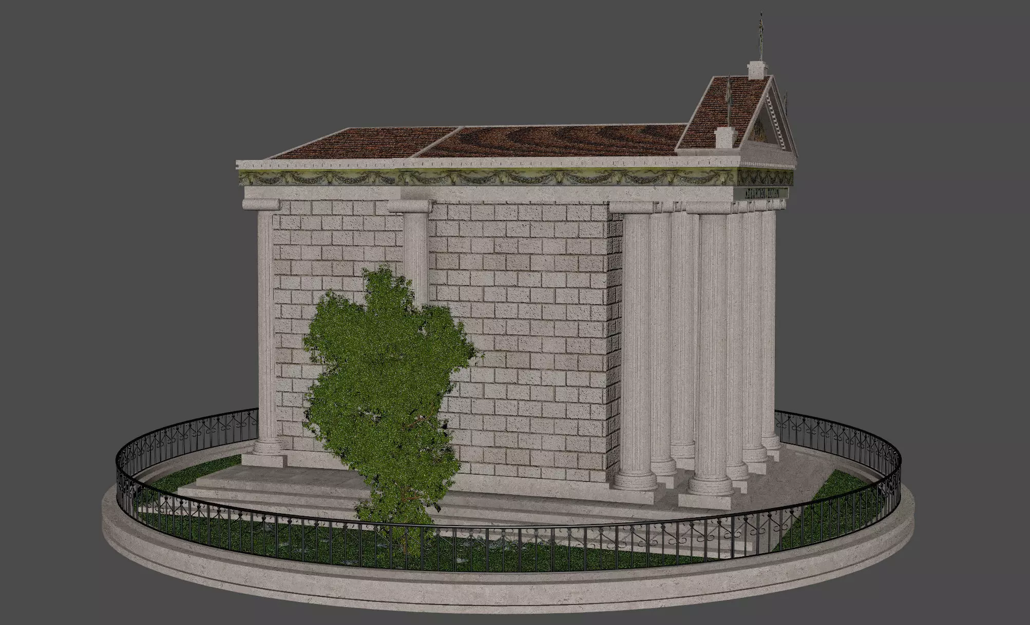 Temple of Aesculapius 3D model_8