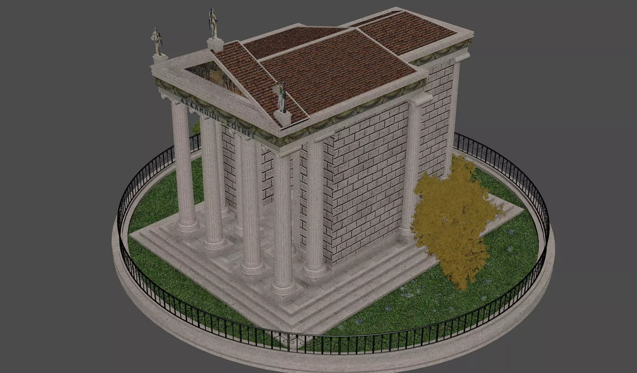 Temple of Aesculapius 3D model_12