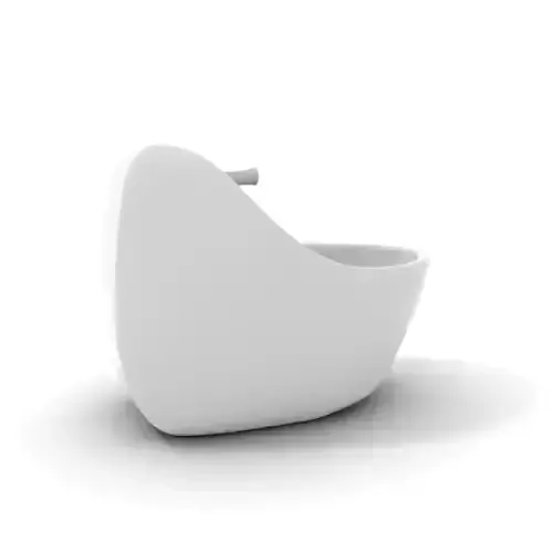 Elegant White Bidet model pack Low-poly 3D model