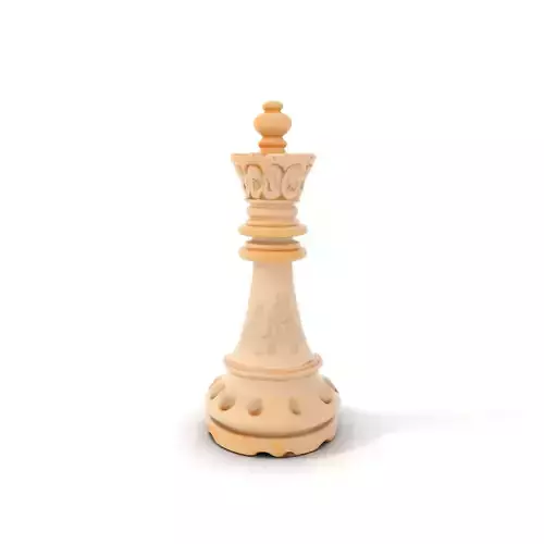 Elegant Ivory Chess King model pack