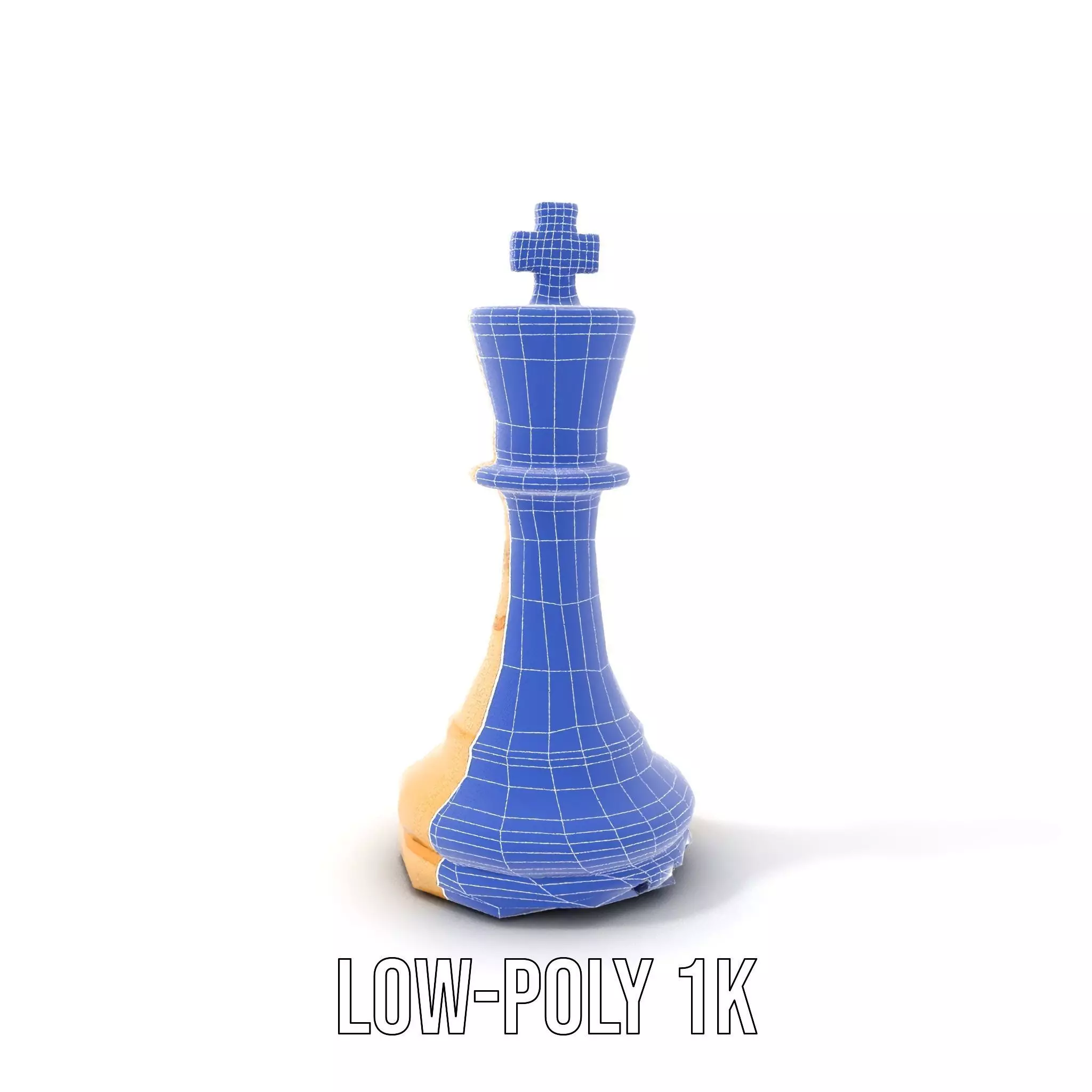 Ivory Chess King model pack Low-poly 3D model_28
