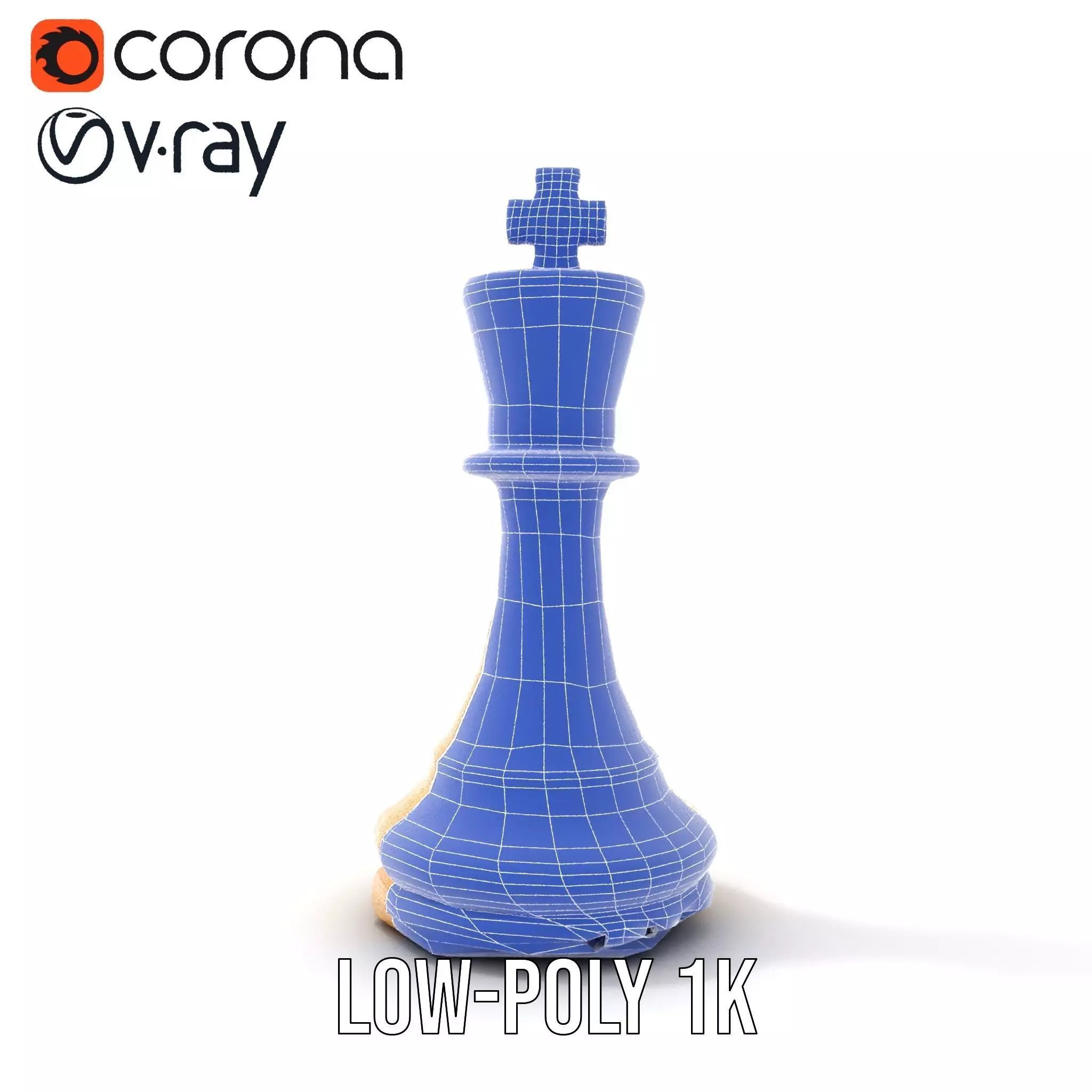 Ivory Chess King model pack Low-poly 3D model_31