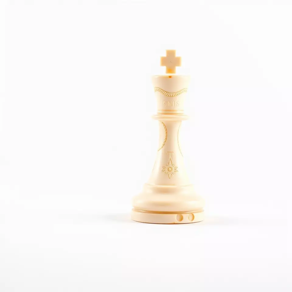 Ivory Chess King model pack Low-poly 3D model_2