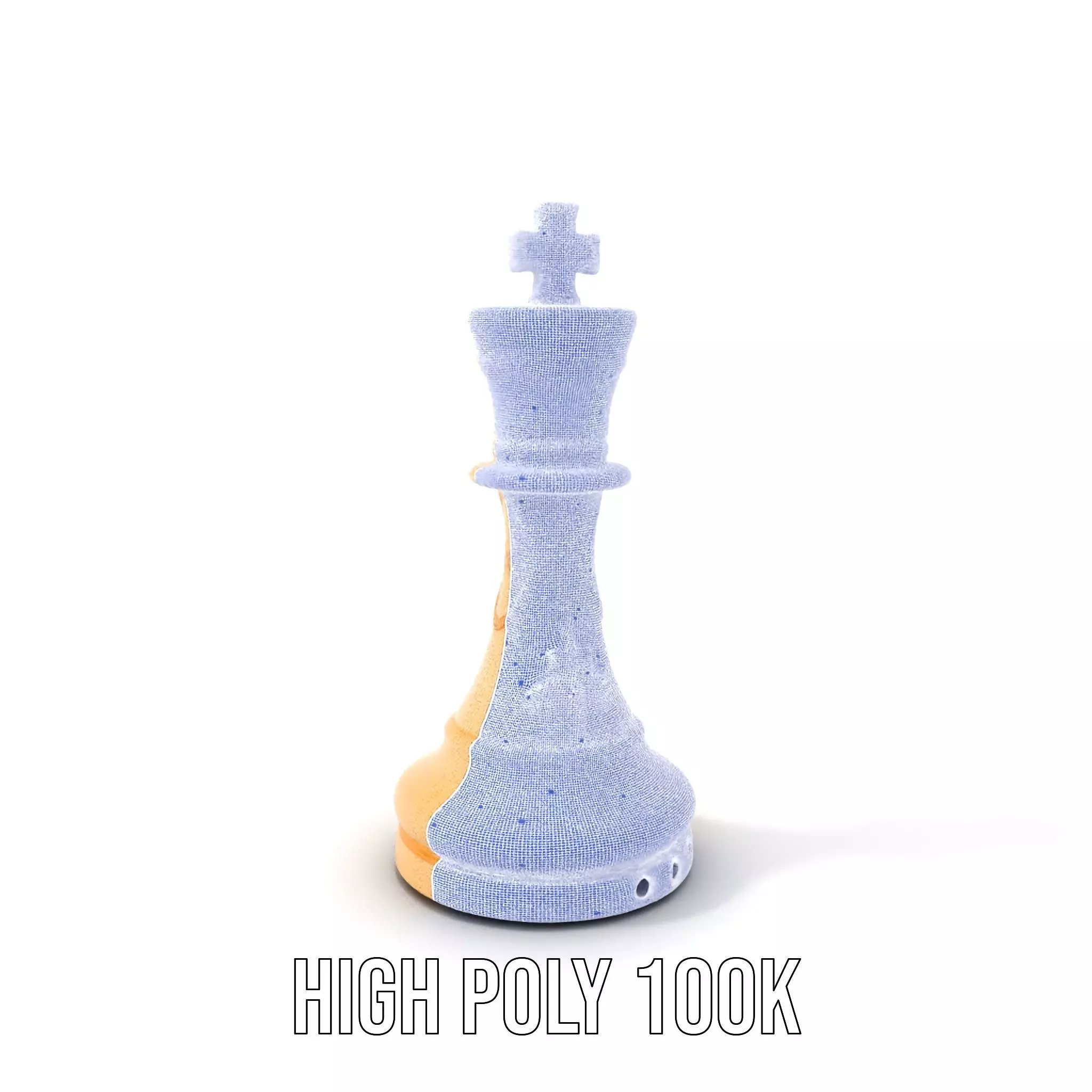Ivory Chess King model pack Low-poly 3D model_4