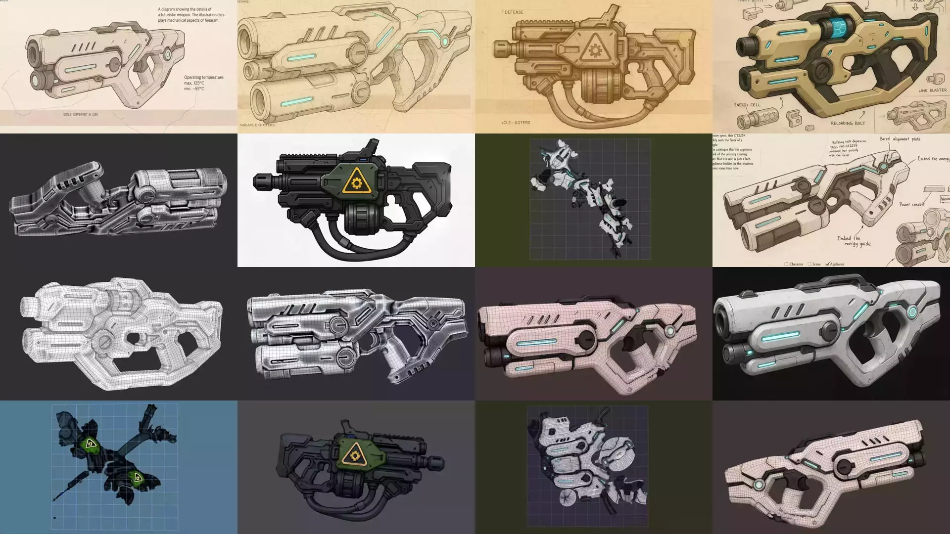 futuristic weapons 3D Model Collection_1