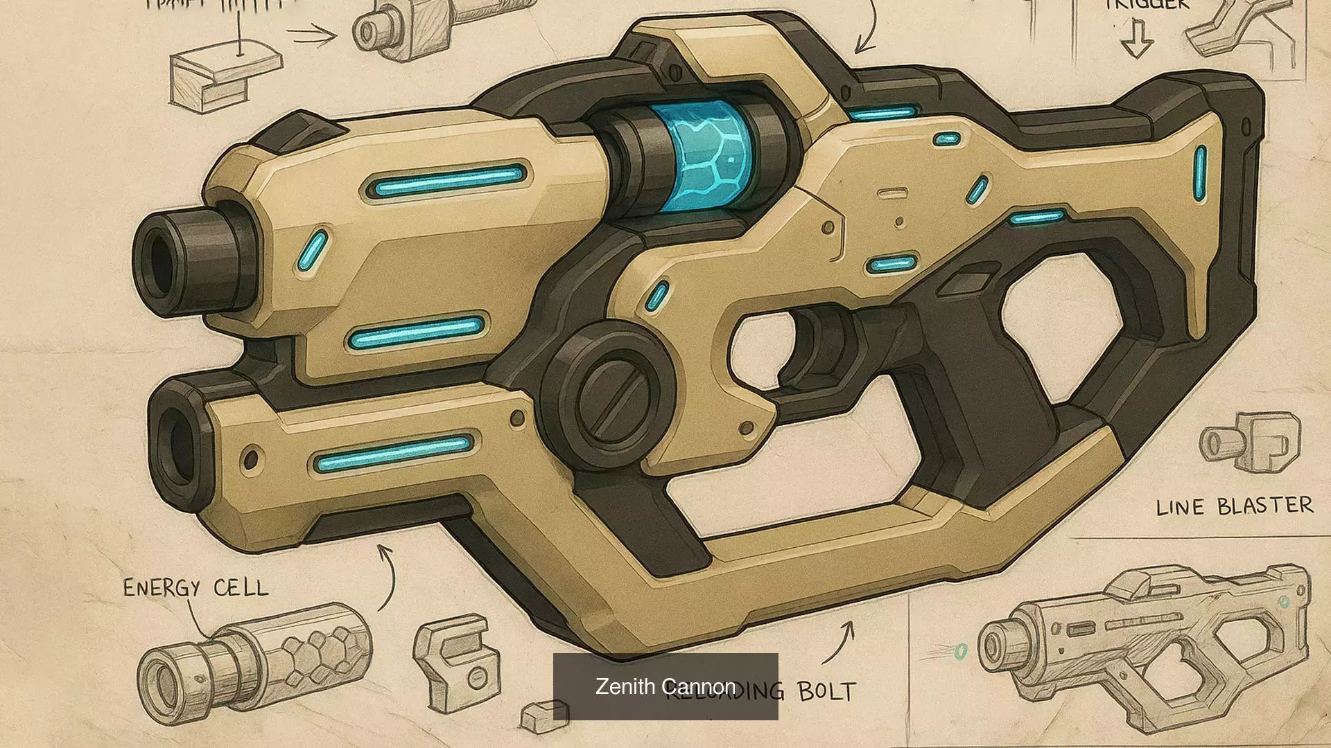 futuristic weapons 3D Model Collection_22