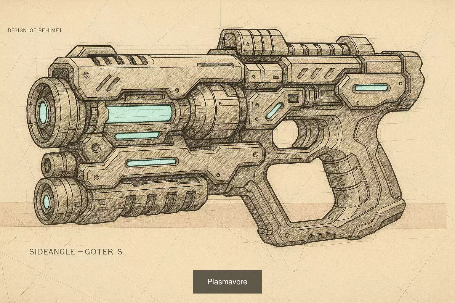 futuristic weapons 3D Model Collection_10