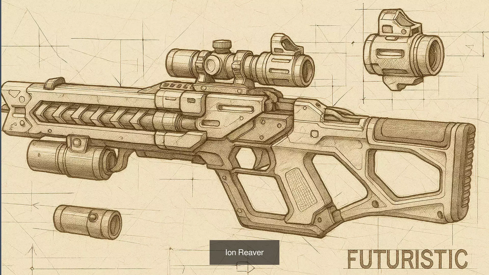 futuristic weapons 3D Model Collection_4