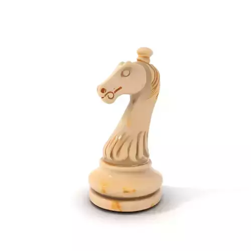 Ivory Knight Chess Piece model pack