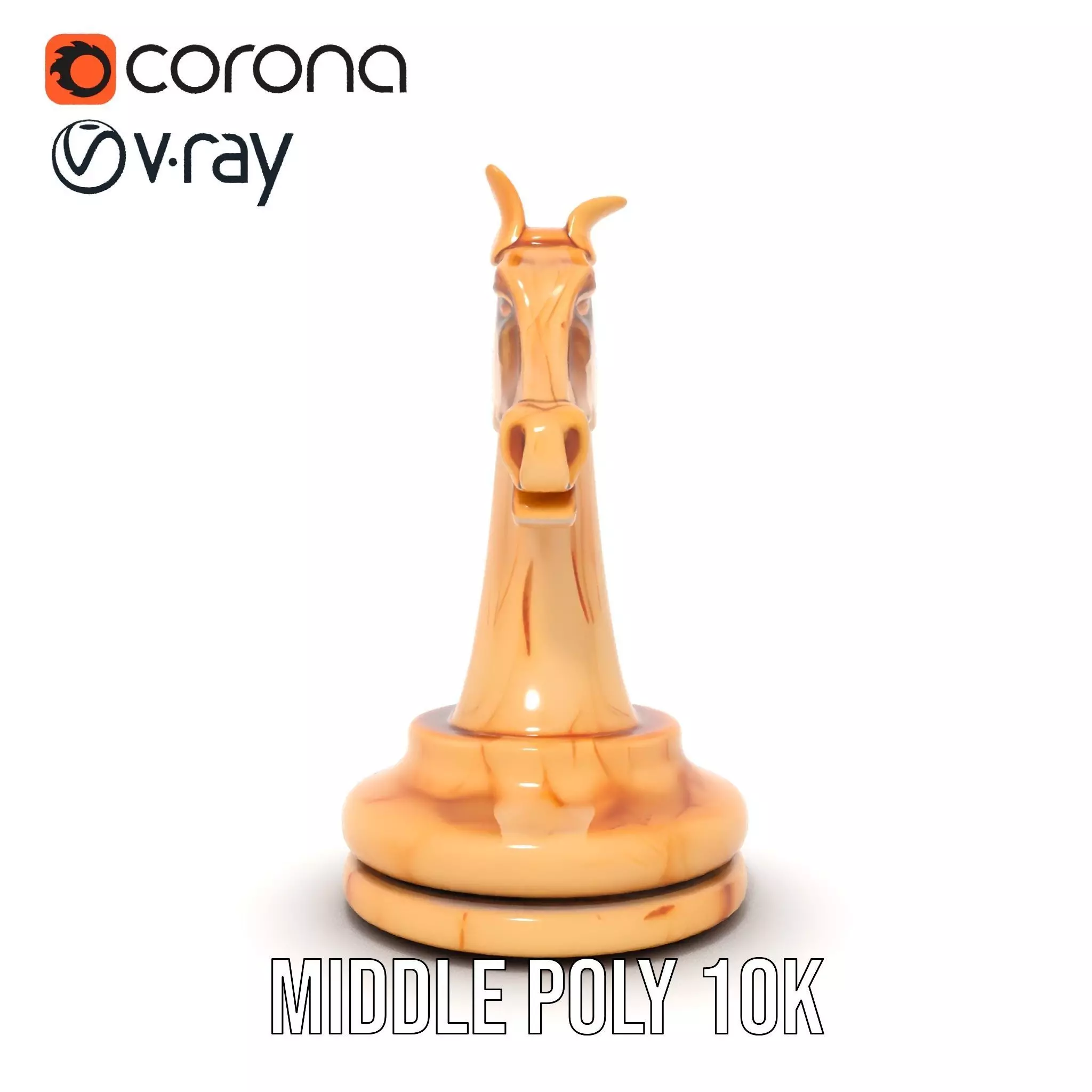 Elegant Ivory Knight model pack Low-poly 3D model_6