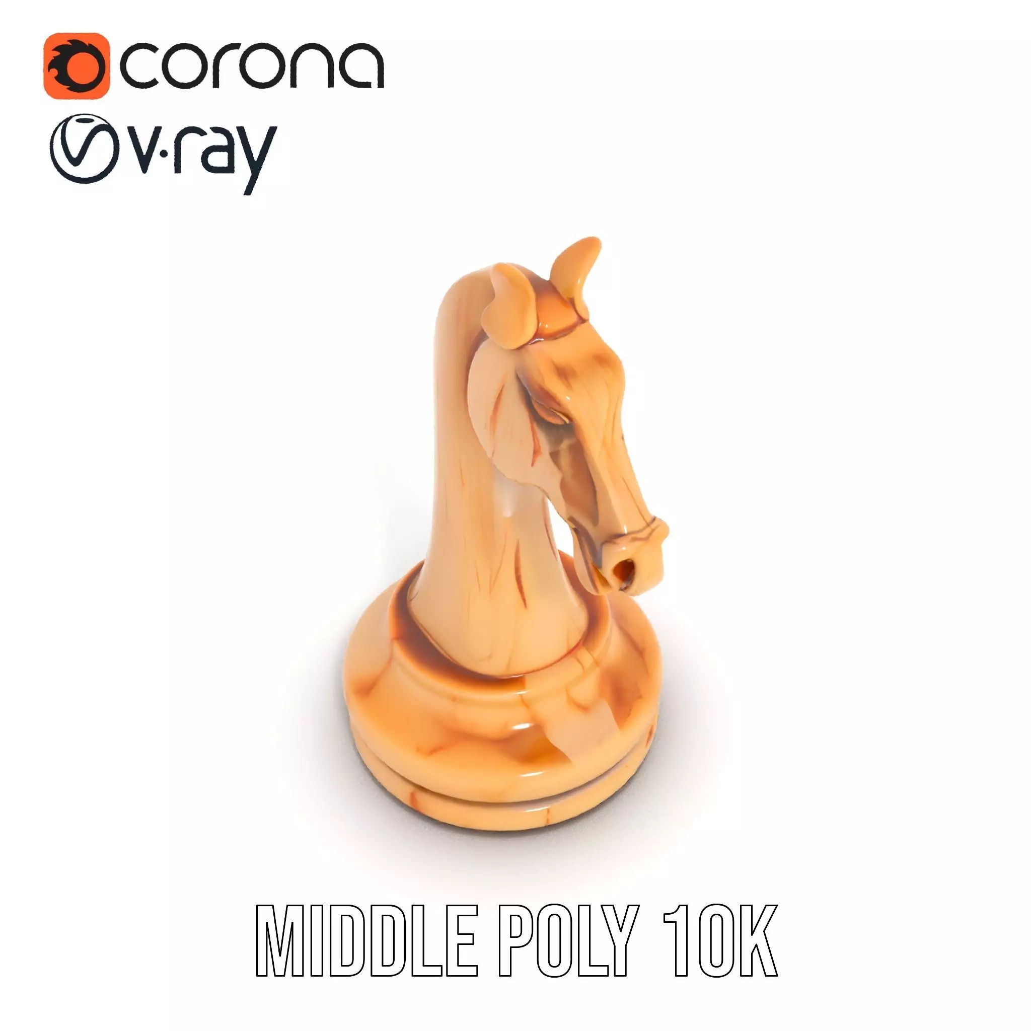 Elegant Ivory Knight model pack Low-poly 3D model_5