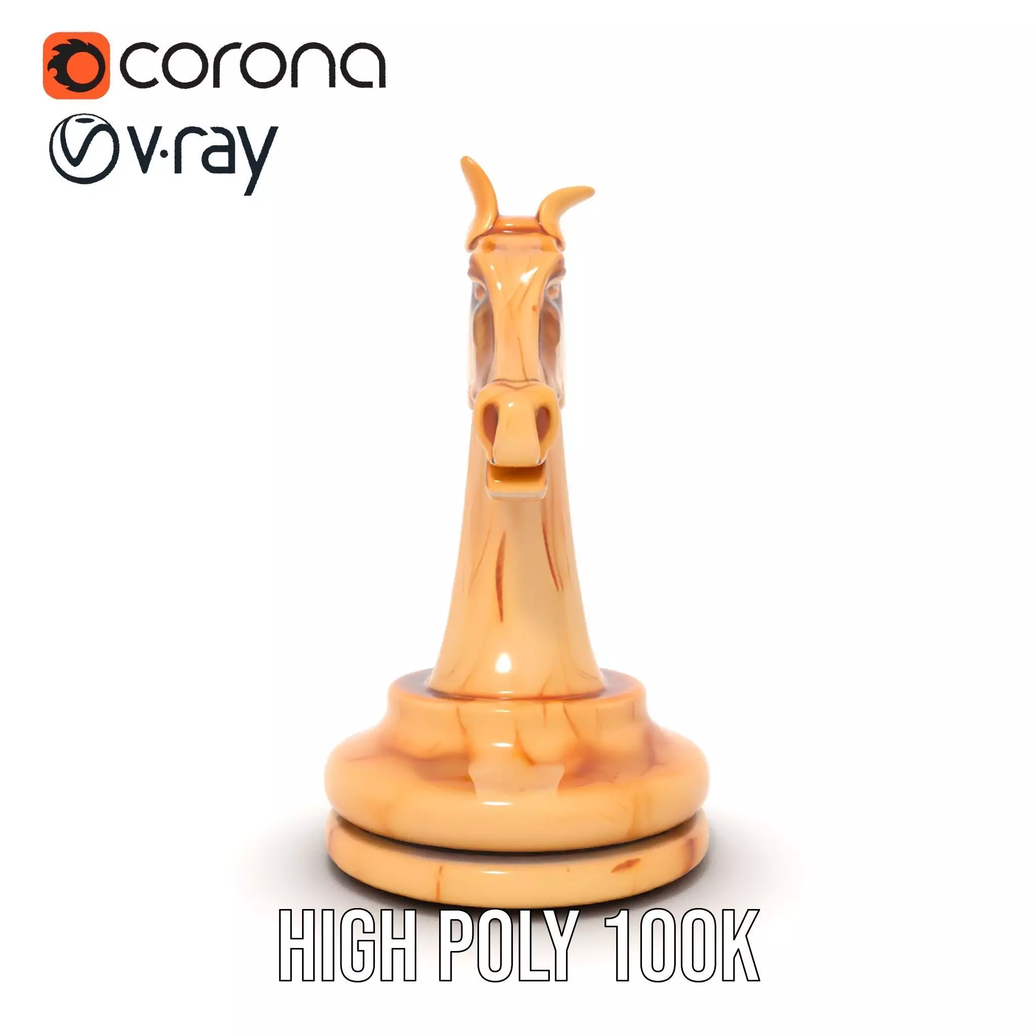 Elegant Ivory Knight model pack Low-poly 3D model_26