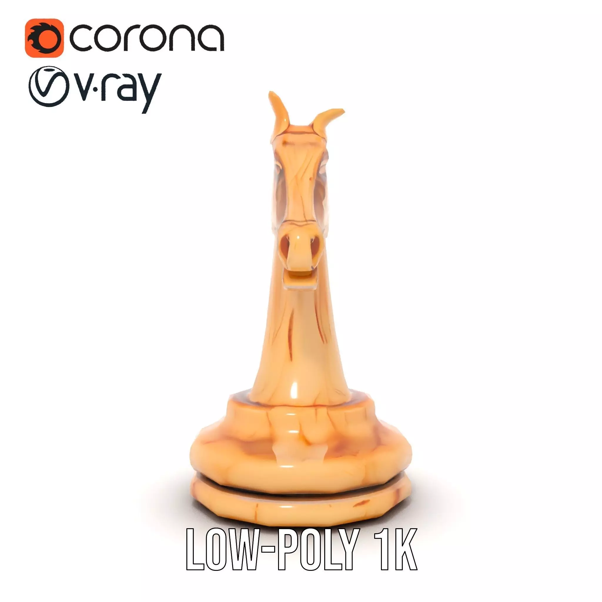 Elegant Ivory Knight model pack Low-poly 3D model_14