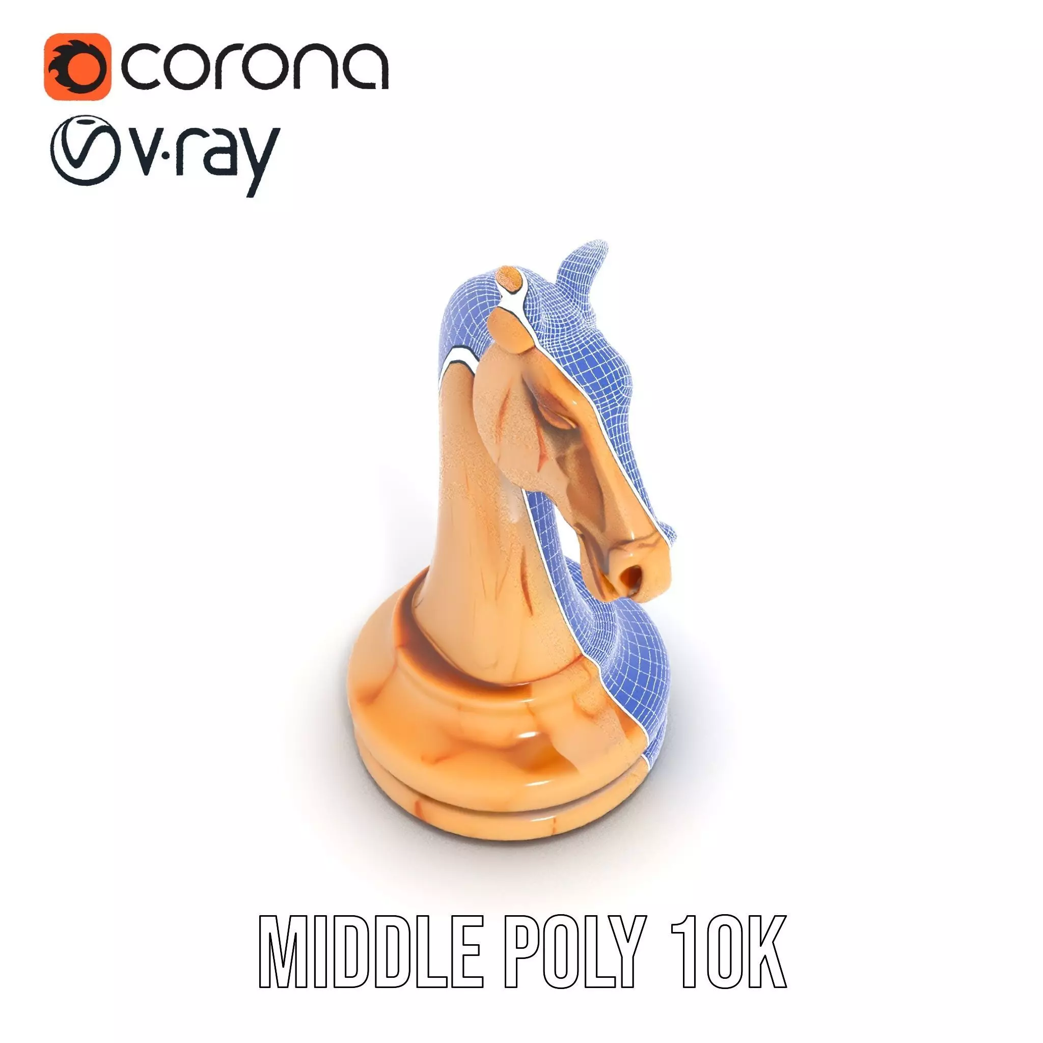 Elegant Ivory Knight model pack Low-poly 3D model_21