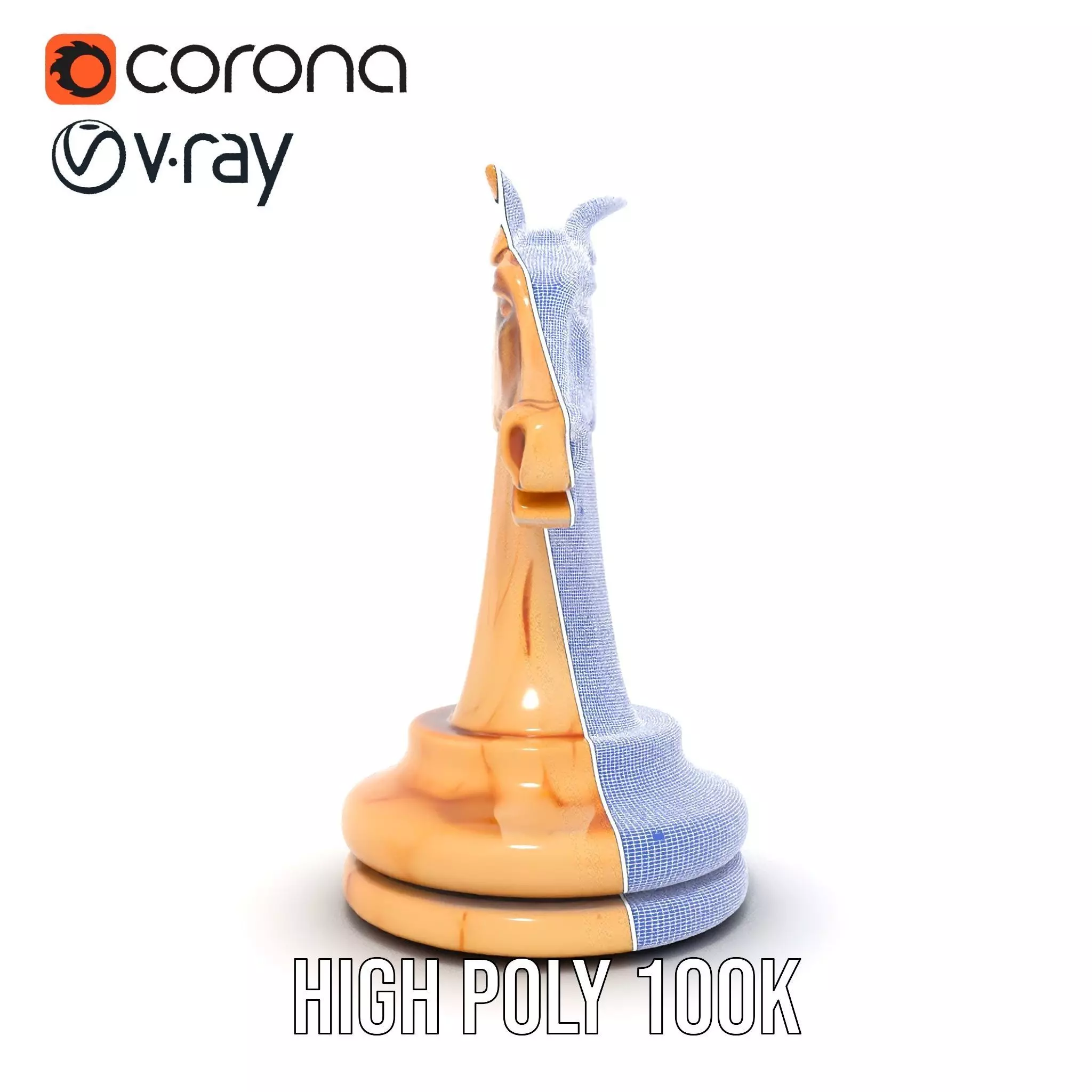 Elegant Ivory Knight model pack Low-poly 3D model_34