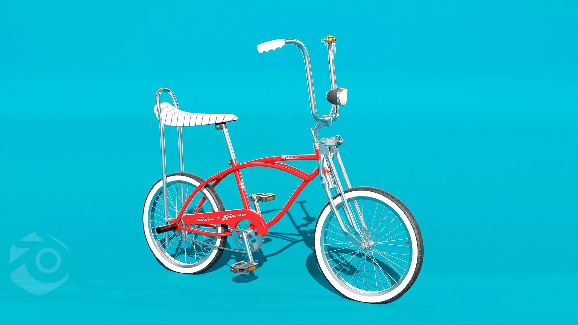 Retro Bicycle 3D Model Inspired by the Classic Schwinn Sting-Ray 3D model