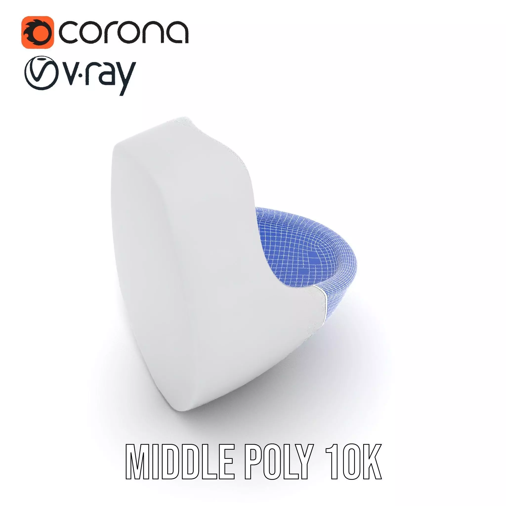 Sleek White Urinal model pack Low-poly 3D model_29