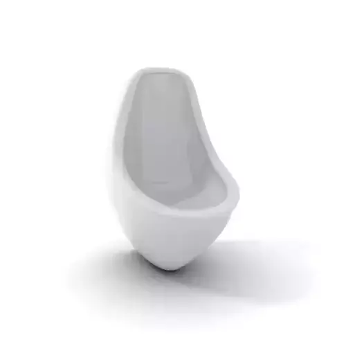 Sleek White Urinal model pack Low-poly 3D model